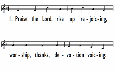 PRAISE THE LORD, RISE UP REJOICING - Lead Line-ppt