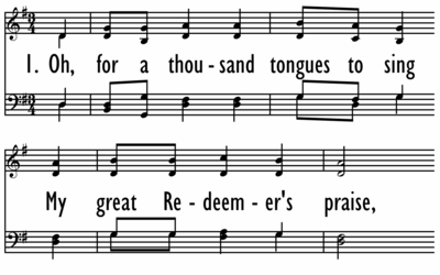 OH, FOR A THOUSAND TONGUES TO SING-ppt