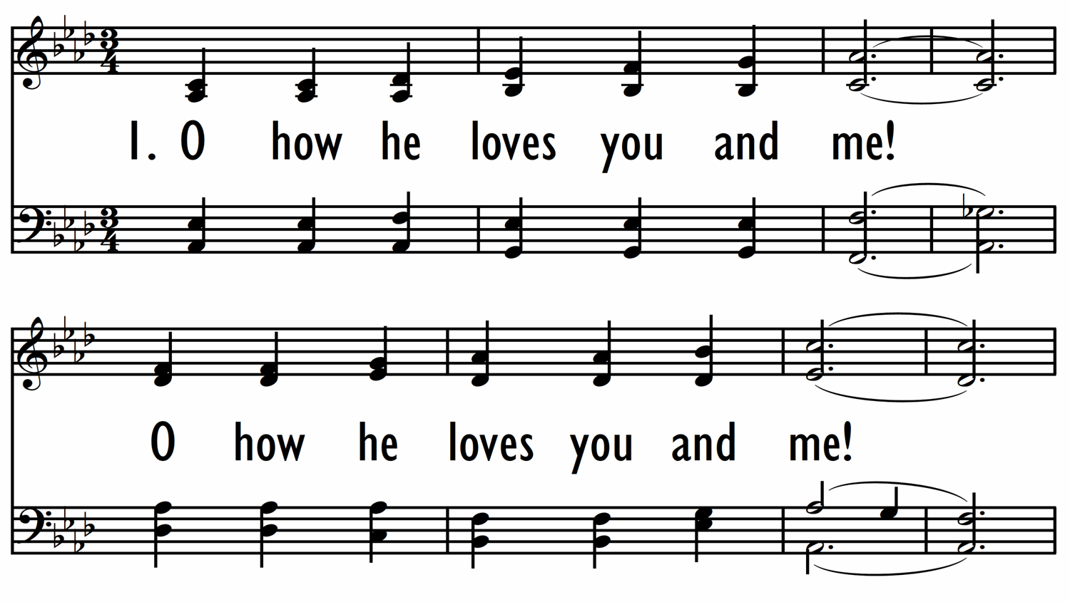O HOW HE LOVES YOU AND ME-ppt
