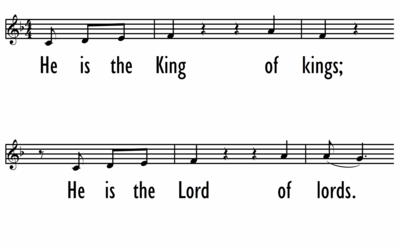 HE IS THE KING OF KINGS - Lead Line-ppt