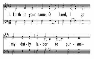 FORTH IN YOUR NAME, O LORD, I GO-ppt