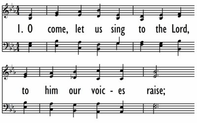 O COME, LET US SING TO THE LORD-ppt