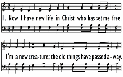 NOW I HAVE NEW LIFE IN CHRIST-ppt