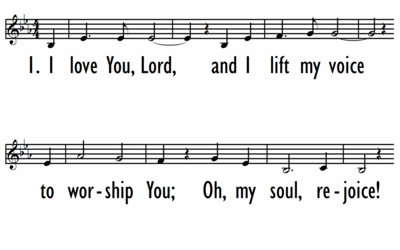 I LOVE YOU LORD  - Vocal Chart-ppt
