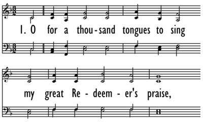 O FOR A THOUSAND TONGUES TO SING-ppt