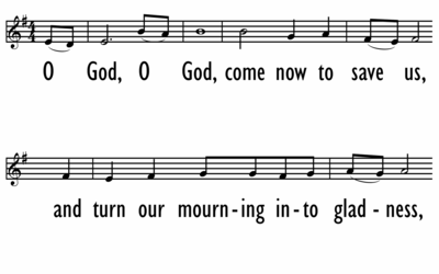 O GOD, COME AND SAVE US - Lead Line-ppt