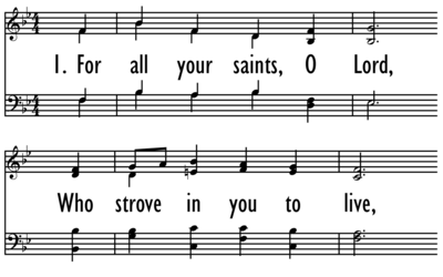 FOR ALL YOUR SAINTS, O LORD-ppt