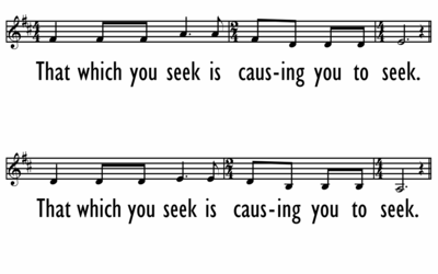 THAT WHICH YOU SEEK - Lead Line-ppt