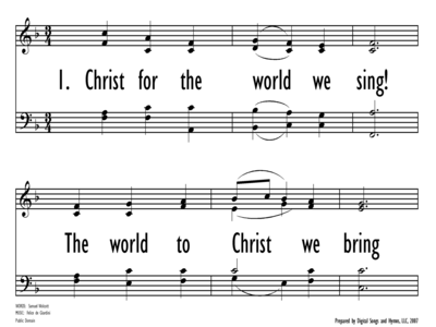 CHRIST FOR THE WORLD WE SING!-ppt