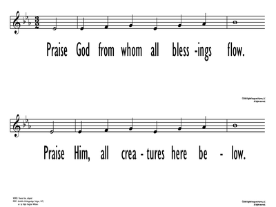 PRAISE GOD FROM WHOM ALL BLESSINGS FLOW-ppt
