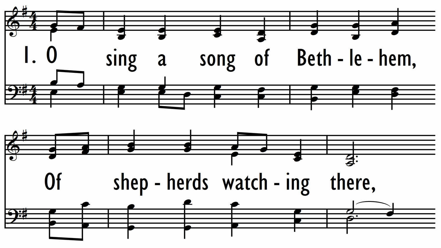 O SING A SONG OF BETHLEHEM-ppt