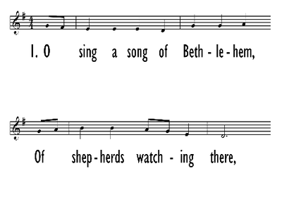 O SING A SONG OF BETHLEHEM - Lead line-ppt