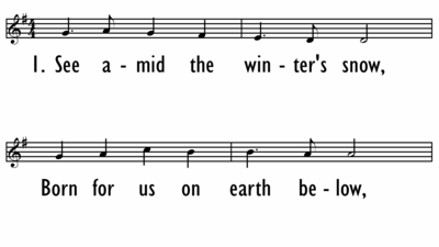 HYMN FOR CHRISTMAS DAY - Chorus in 4 part-ppt