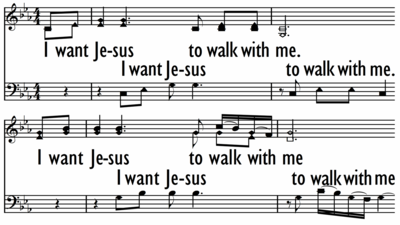 I WANT JESUS TO WALK WITH ME - Shaped Notes-ppt