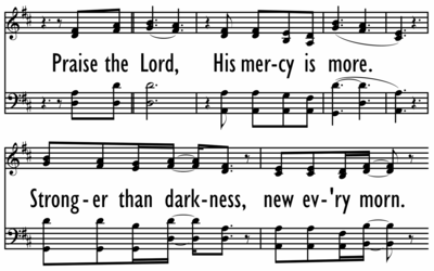 HIS MERCY IS MORE - 4 parts on Chorus-ppt