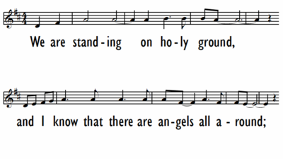 HOLY GROUND - Lead Line - Chorus only-ppt