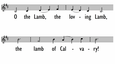 O THE LAMB - Lead Line-ppt