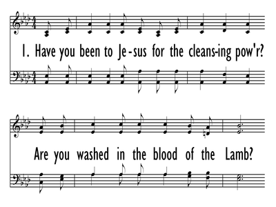 ARE YOU WASHED IN THE BLOOD?-ppt