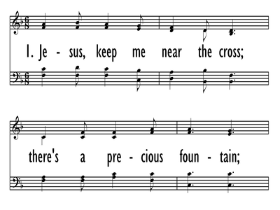 jesus keep me near the cross lyrics fanny crosby