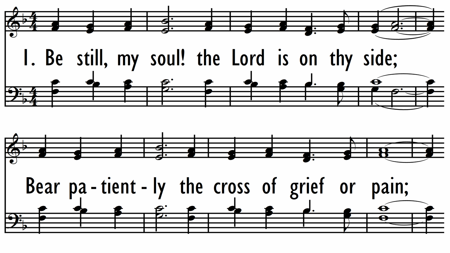 BE STILL, MY SOUL-ppt
