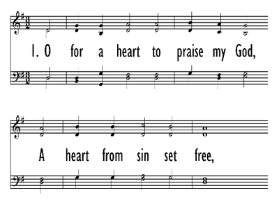 O FOR A HEART TO PRAISE MY GOD-ppt