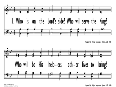 WHO IS ON THE LORD'S SIDE? | Digital Songs & Hymns