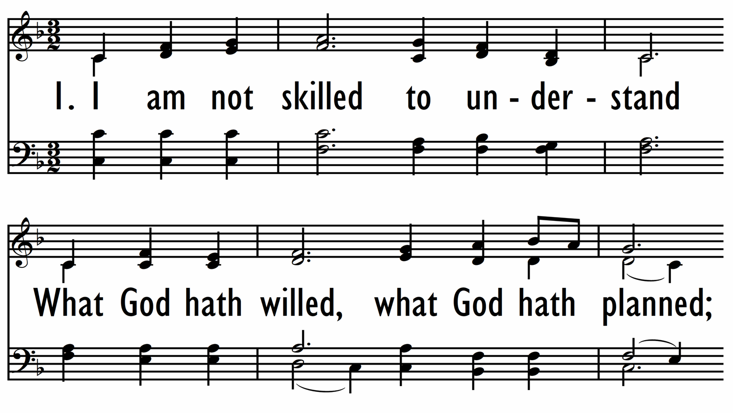 I AM NOT SKILLED TO UNDERSTAND Digital Songs Hymns