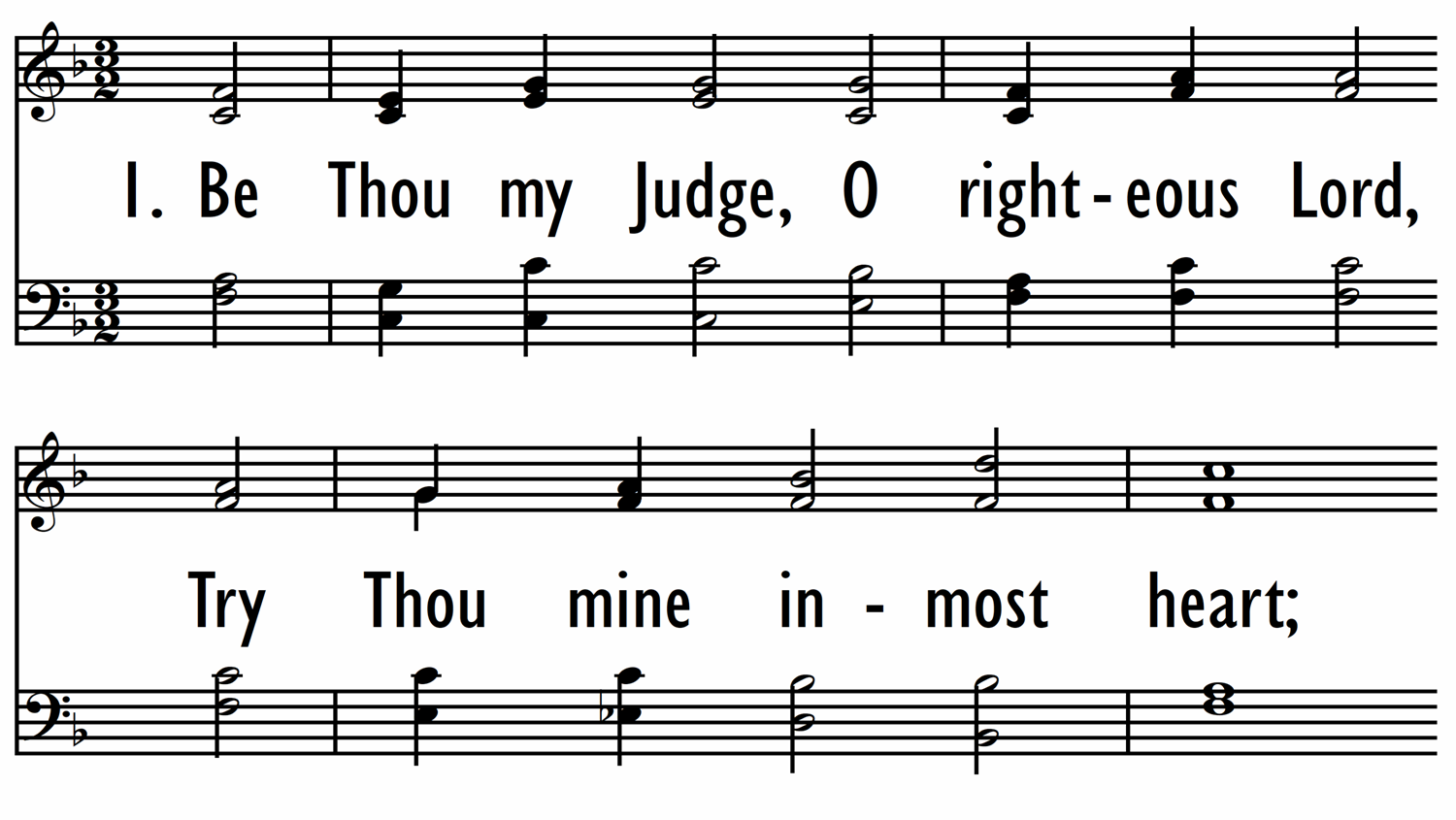 BE THOU MY JUDGE-ppt
