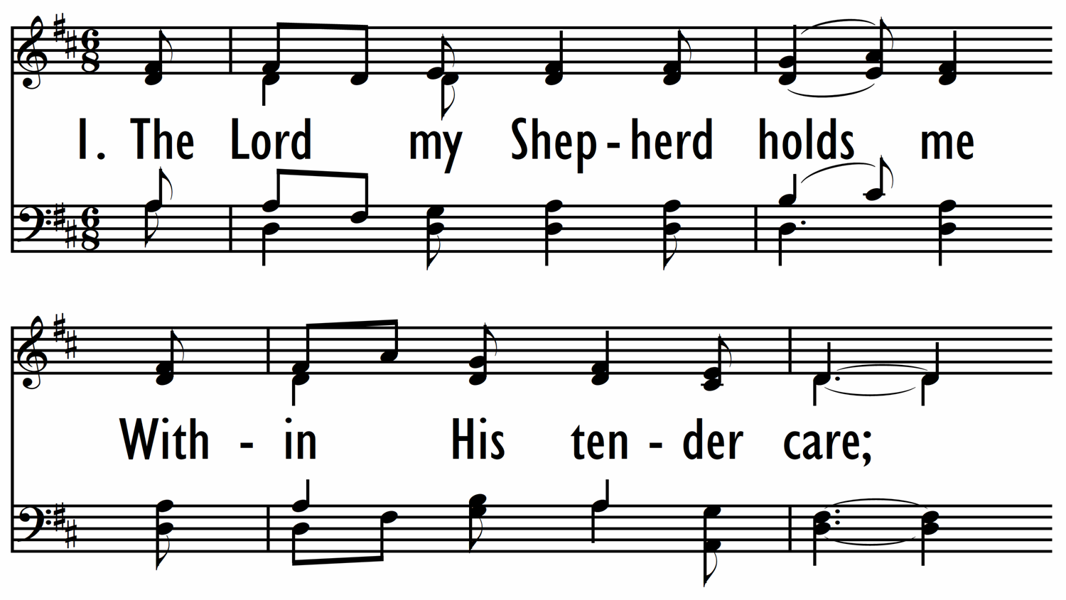 THE LORD MY SHEPHERD HOLDS ME-ppt