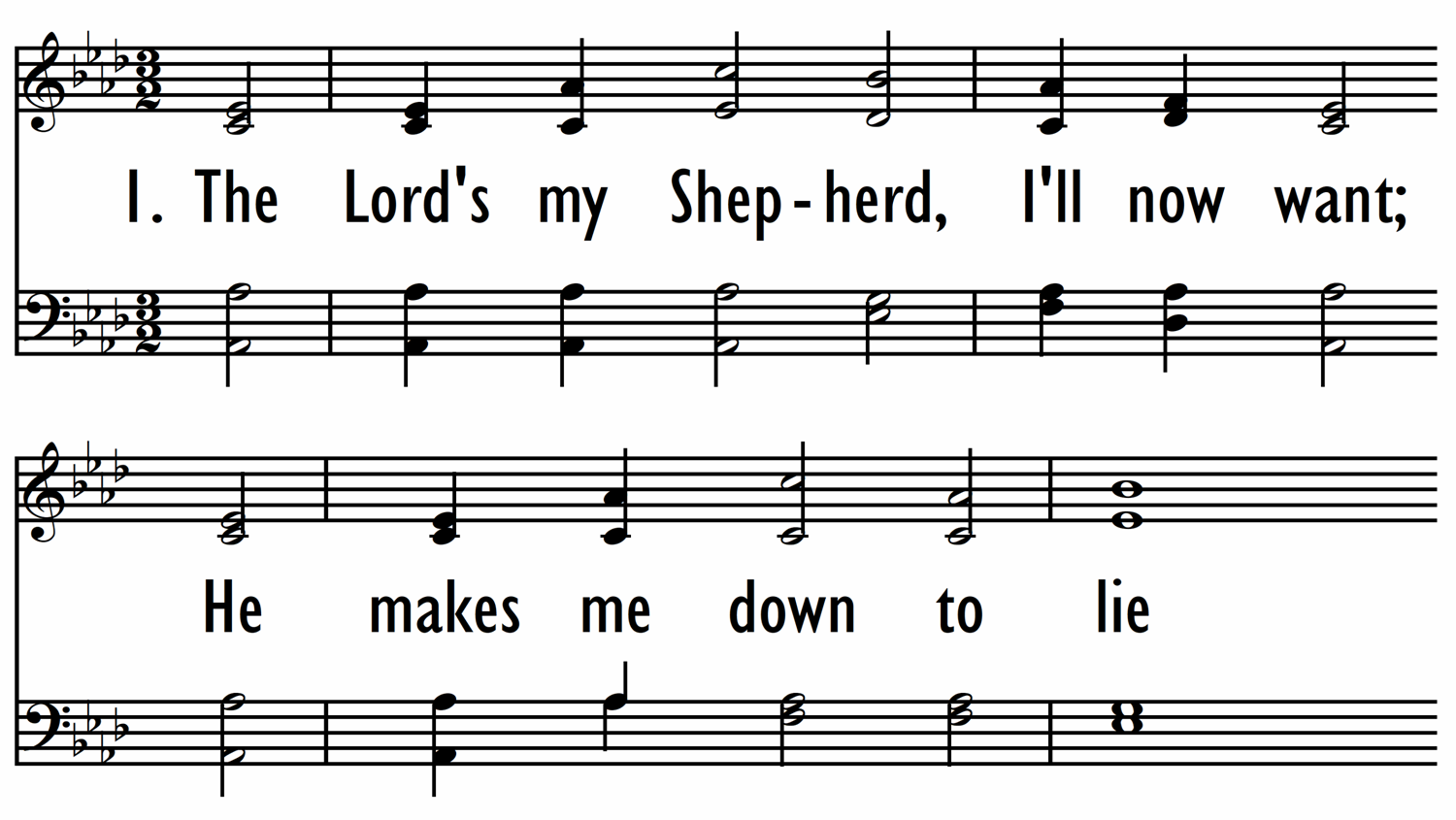 THE LORD'S MY SHEPHERD-ppt