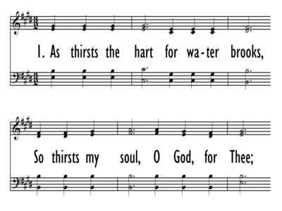 AS THIRSTS THE HART FOR WATER BROOKS-ppt