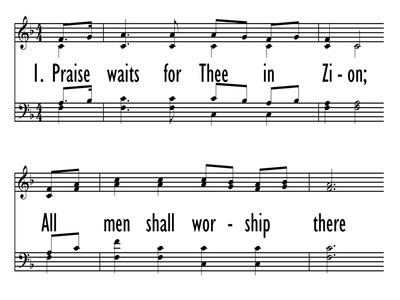 PRAISE WAITS FOR THEE IN ZION-ppt