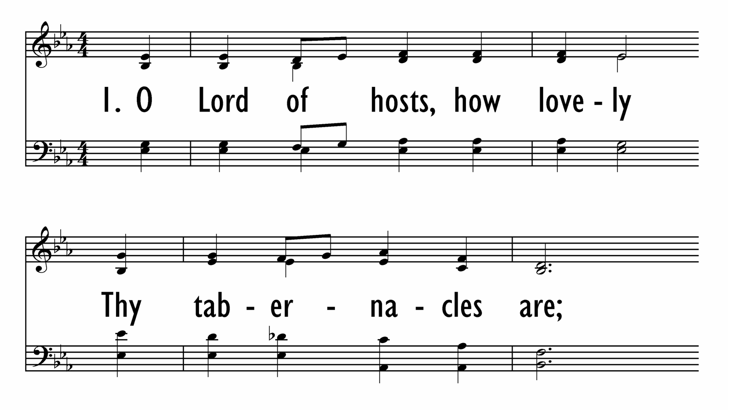 O LORD OF HOSTS, HOW LOVELY-ppt