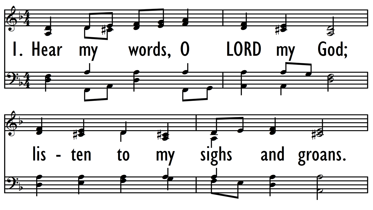 HEAR MY WORDS, O LORD-ppt