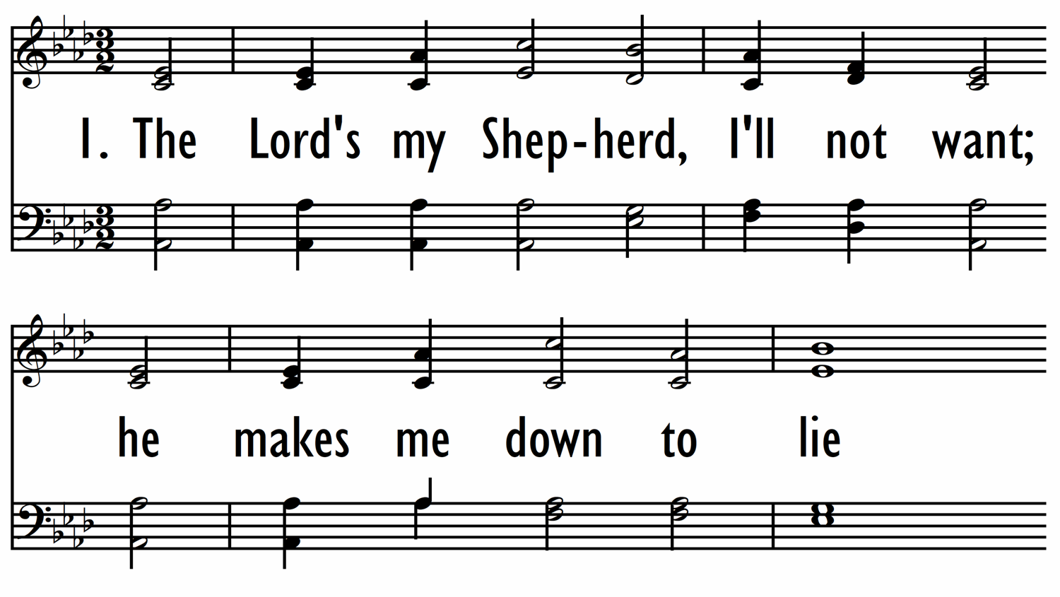 THE LORD'S MY SHEPHERD-ppt
