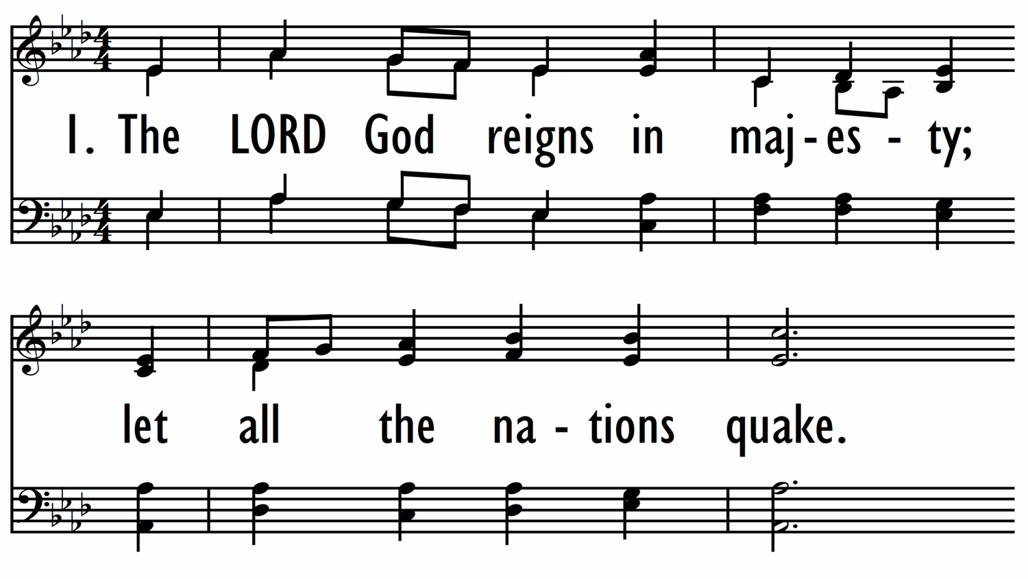 THE LORD GOD REIGNS IN MAJESTY-ppt