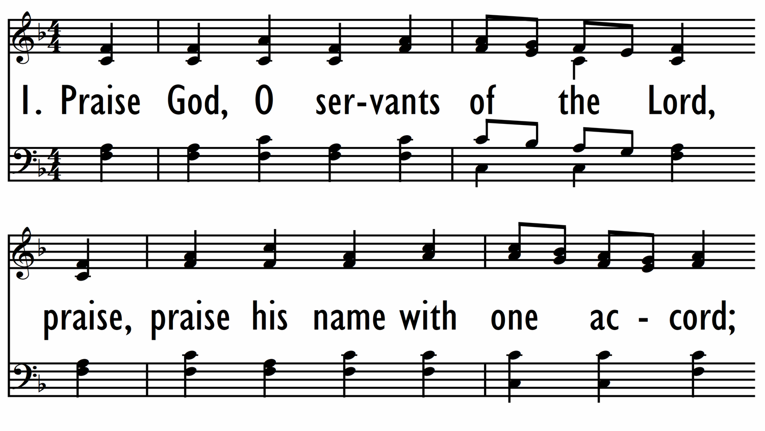 PRAISE GOD, O SERVANTS OF THE LORD-ppt