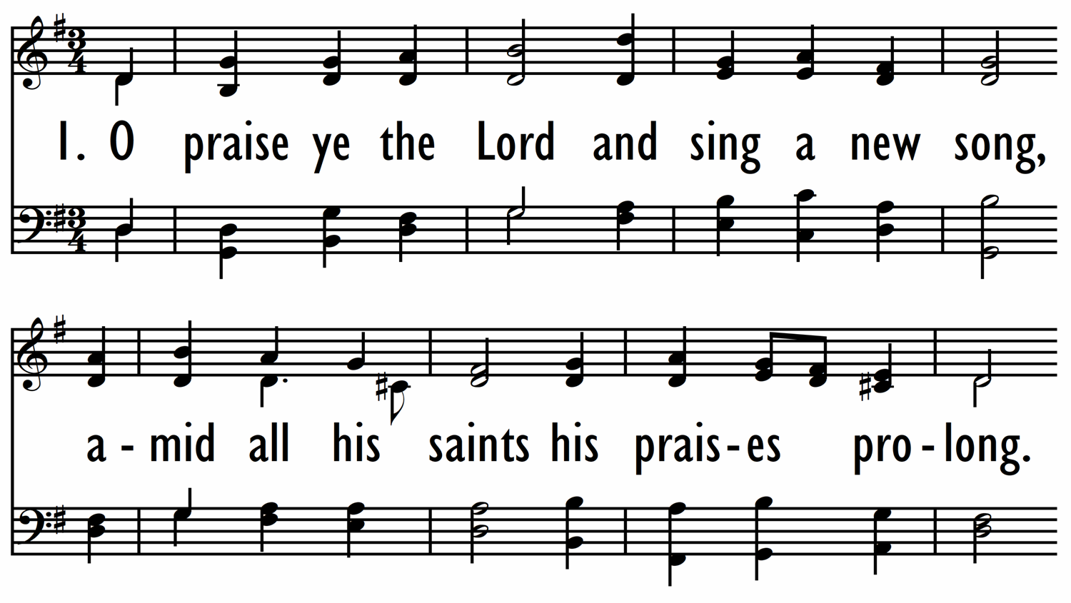 O PRAISE YE THE LORD-ppt