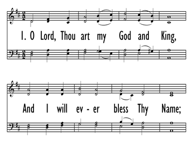 O LORD, THOU ART MY GOD AND KING-ppt