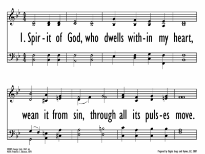 SPIRIT OF GOD, WHO DWELLS WITHIN MY HEART-ppt