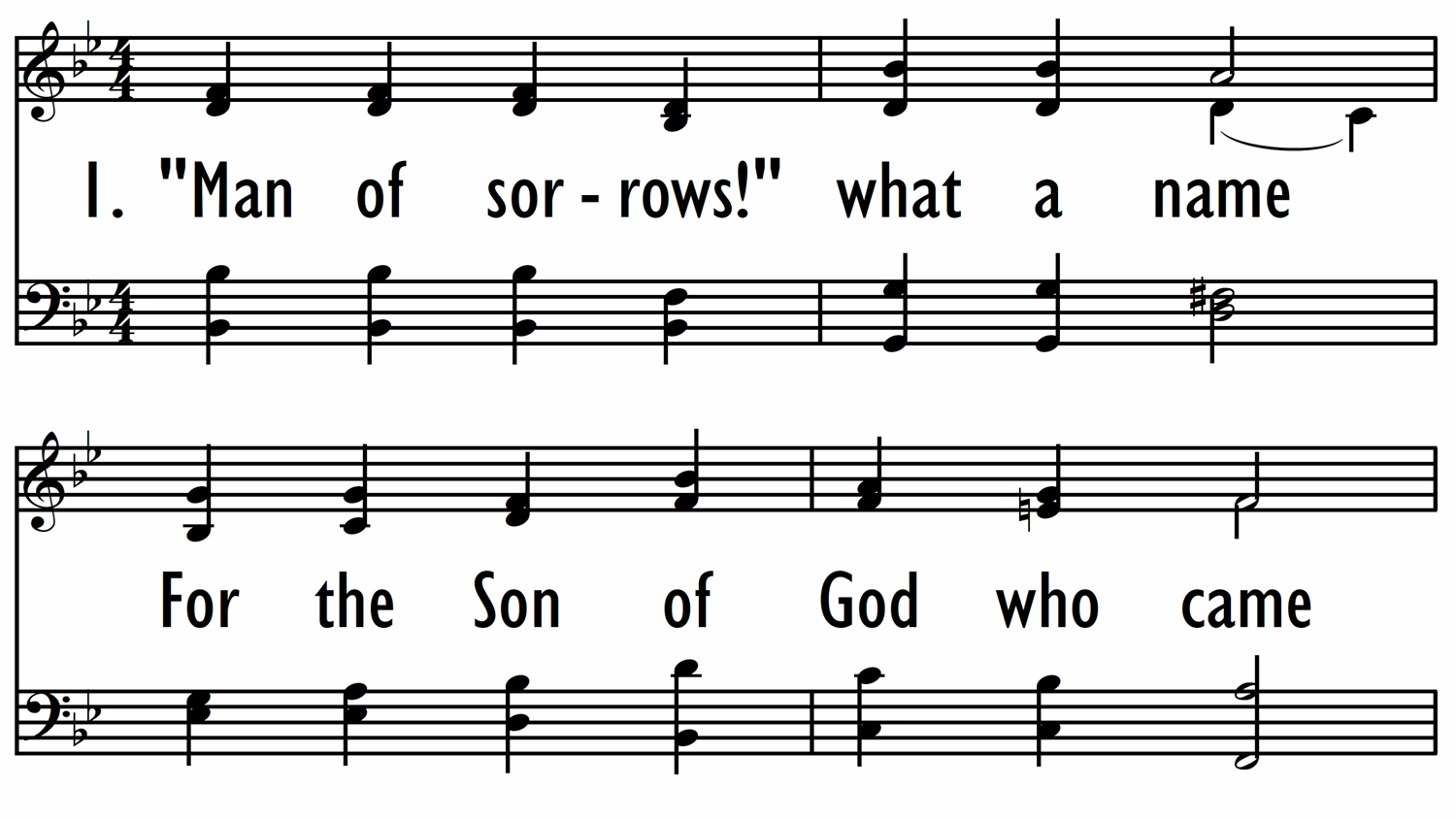 HALLELUJAH, WHAT A SAVIOR! - without descant and choral ending-ppt