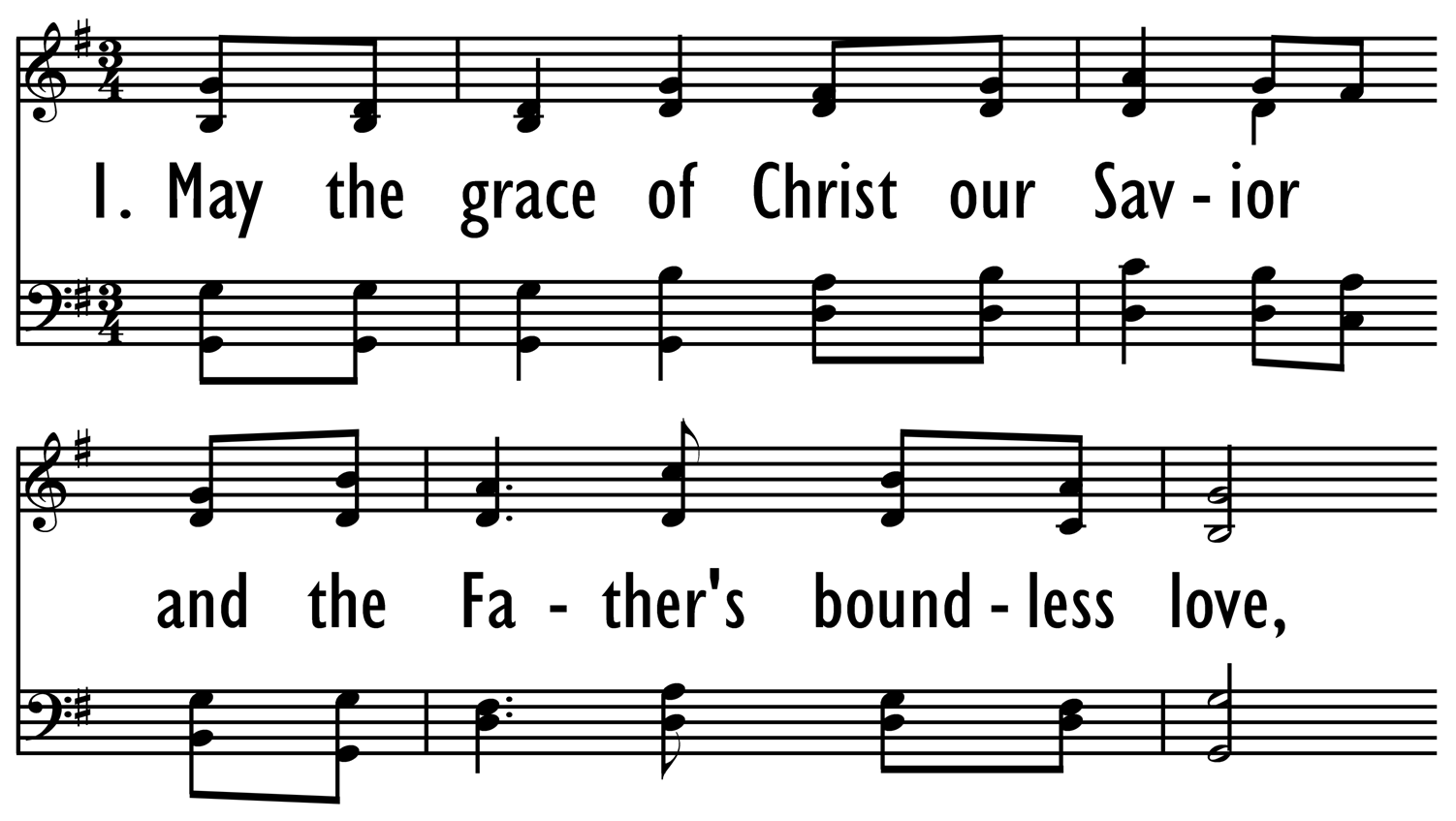 MAY THE GRACE OF CHRIST OUR SAVIOR-ppt