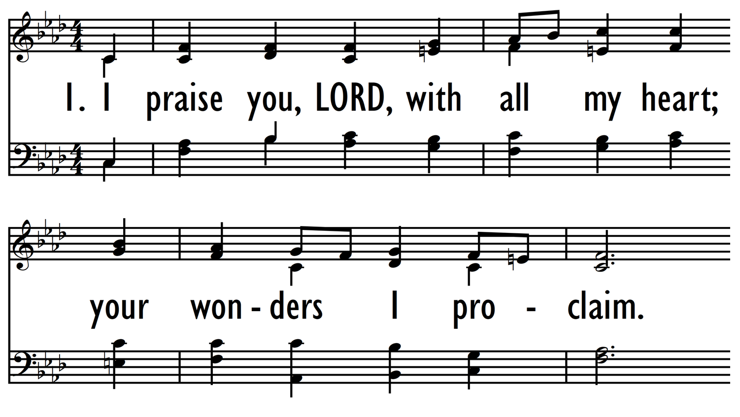 I PRAISE YOU, LORD, WITH ALL MY HEART-ppt