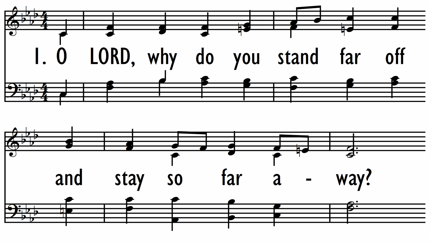 O LORD, WHY DO YOU STAND FAR OFF-ppt