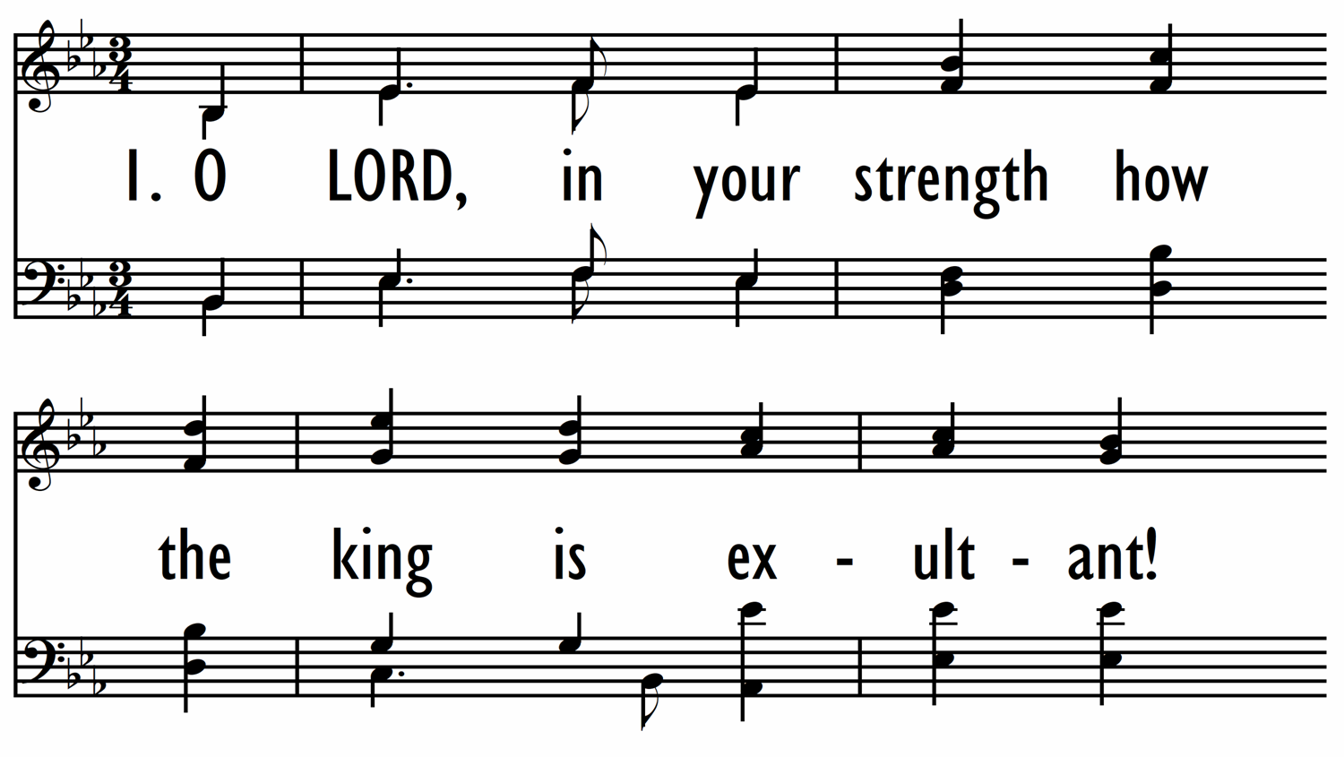 O LORD, IN YOUR STRENGTH-ppt