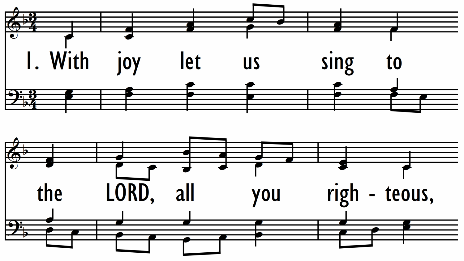 WITH JOY LET US SING TO THE LORD-ppt