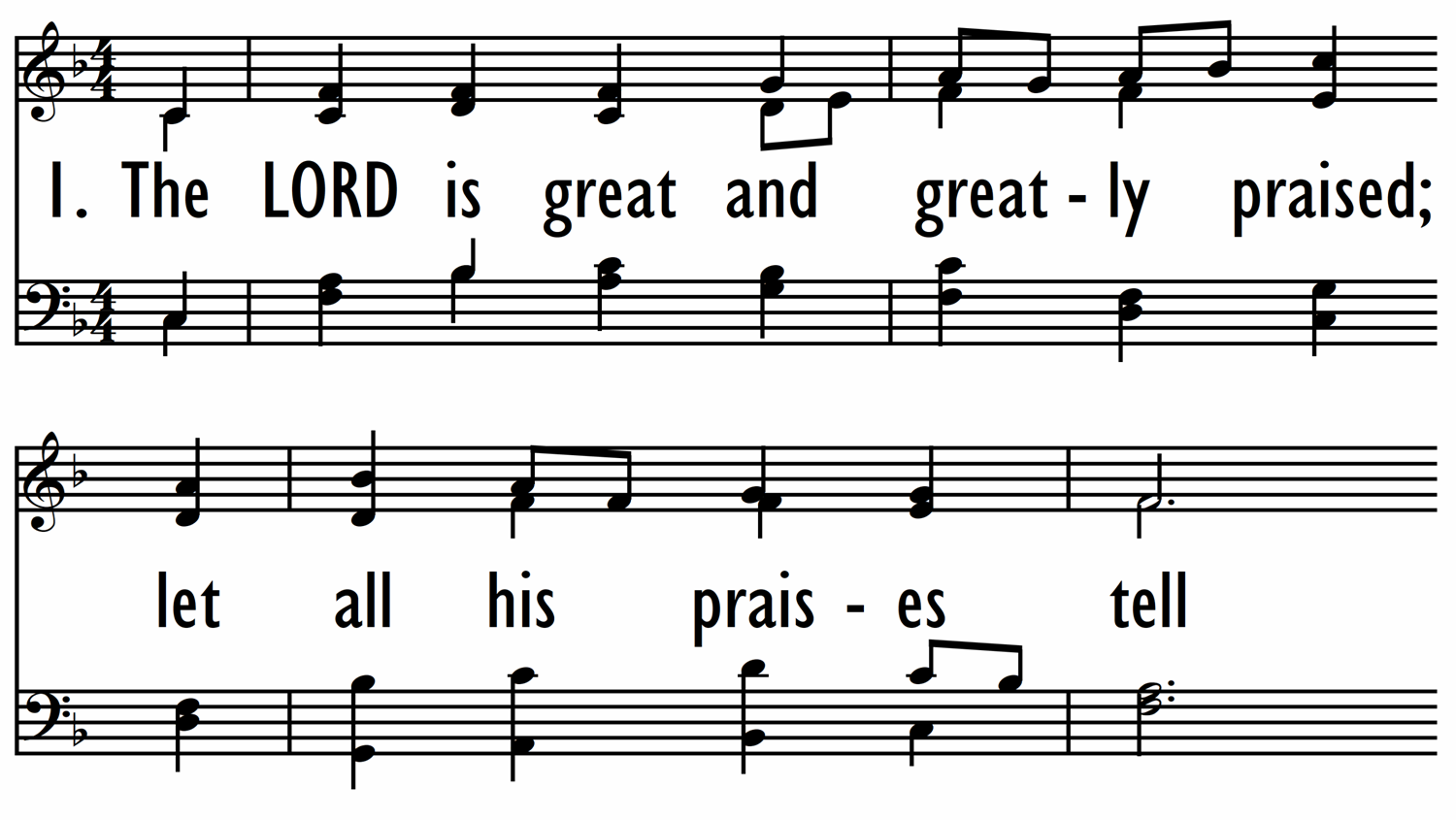 THE LORD IS GREAT AND GREATLY PRAISED-ppt