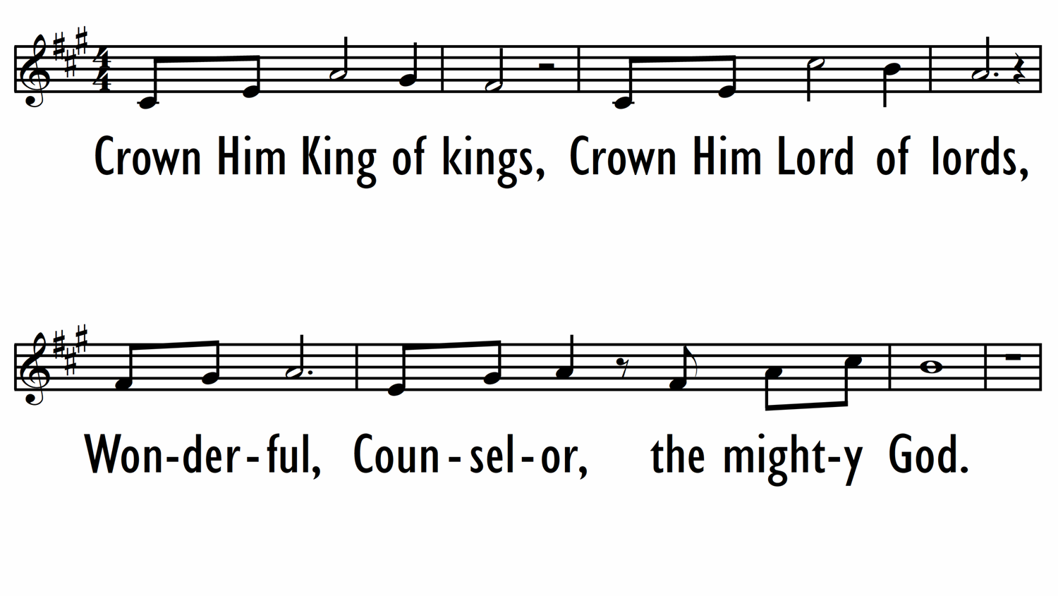 CROWN HIM KING OF KINGS - Lead Line-ppt