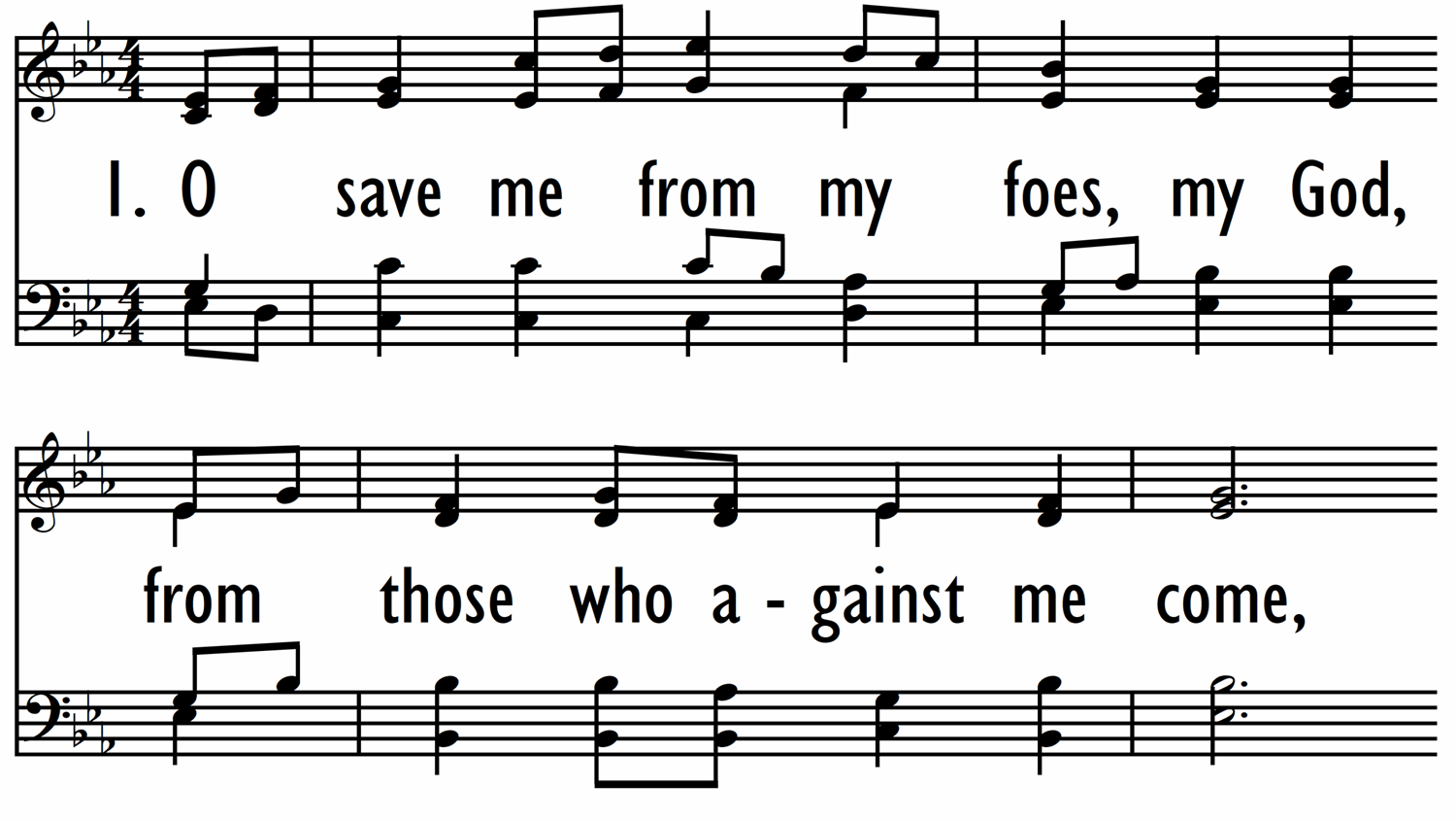 O SAVE ME FROM MY FOES-ppt