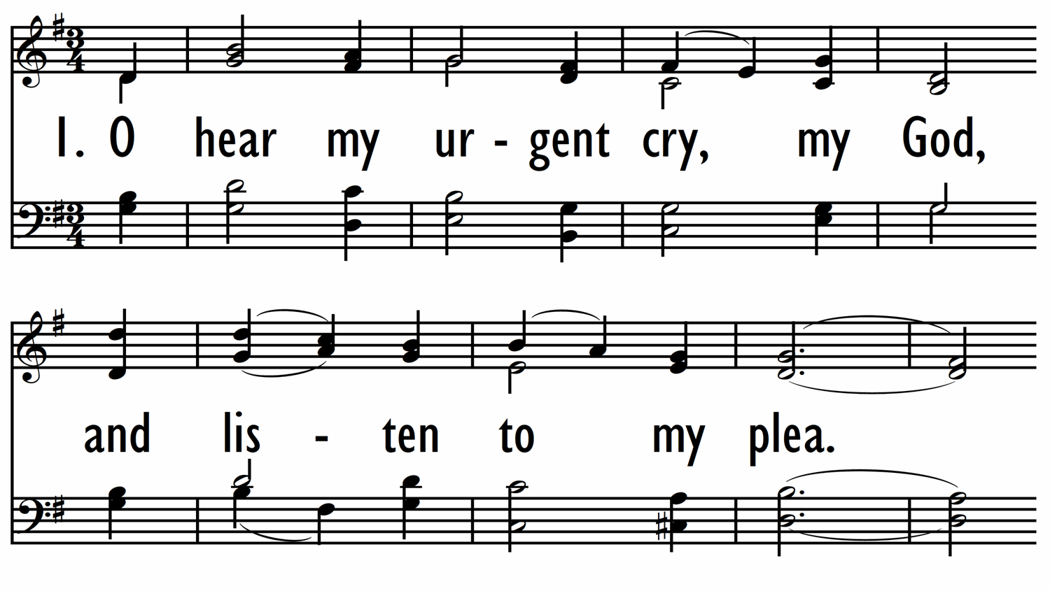 O HEAR MY URGENT CRY-ppt